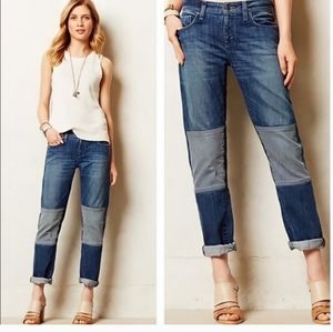 Pilcro and the Letterpress Patchwork jeans size 26